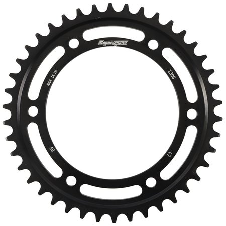 SUPERSPROX Edge Steel Sprocket Black 42T- for Honda CBR1000RA ABS RFA-1306-42-BLK